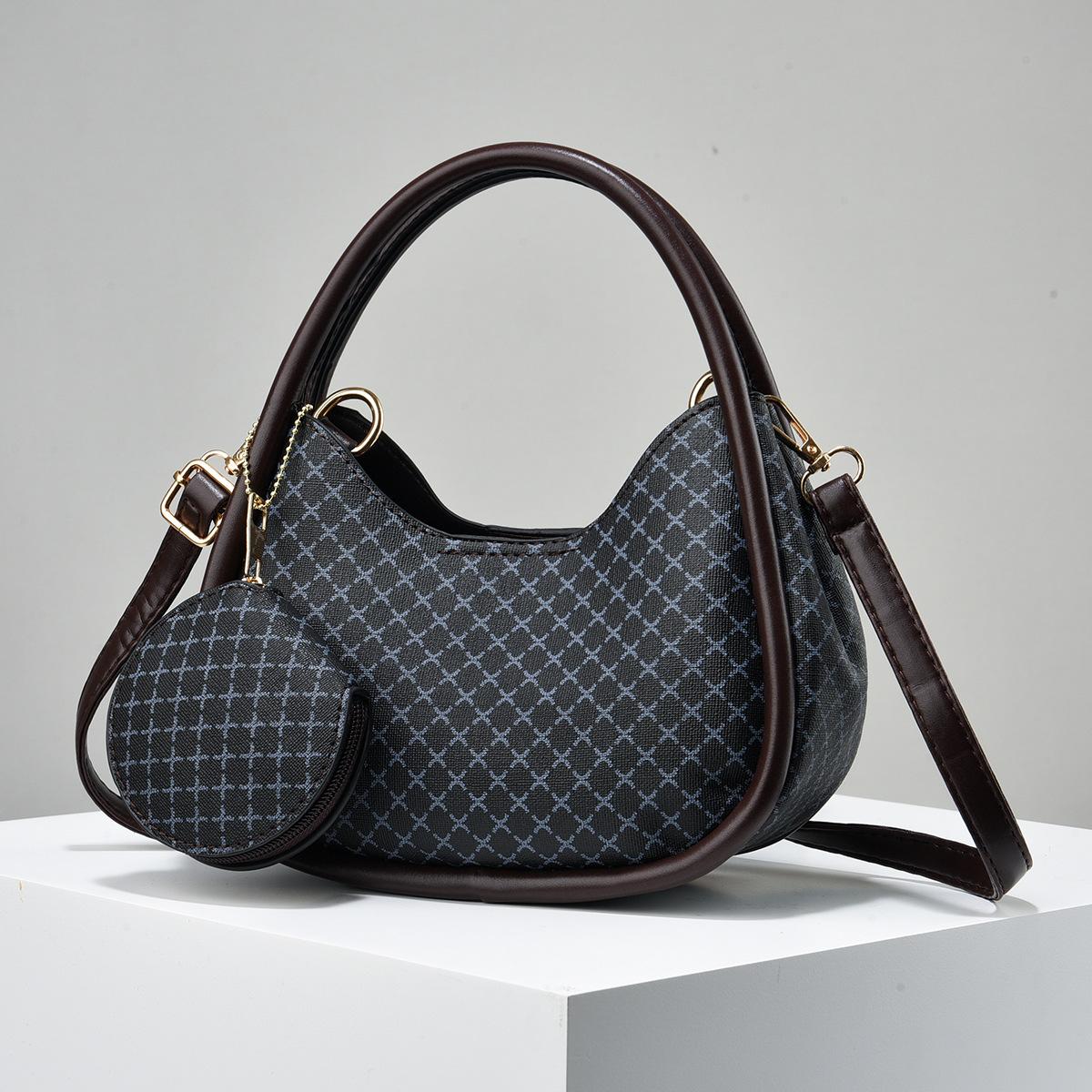 

Французская нишевая сумка женская новая универсальная высококачественная текстурированная сумка на плечо сумка под мышкой сумочка 23*10*16