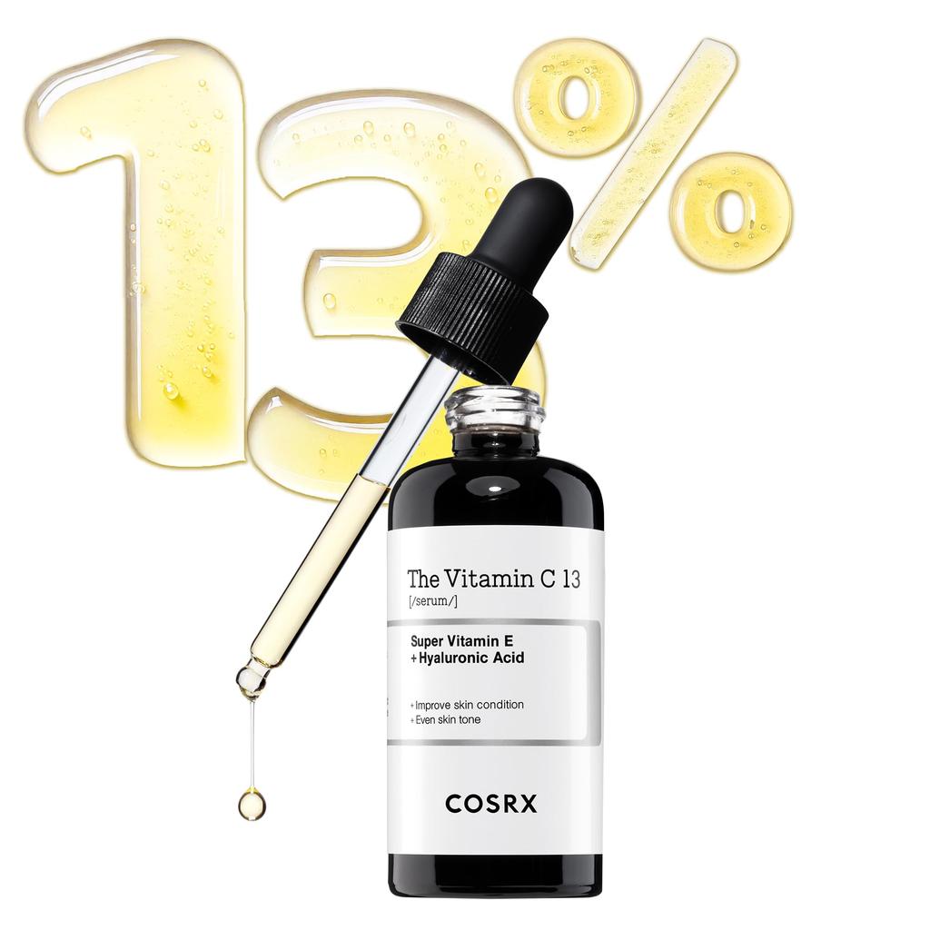 COSRX Vitamin C13 Serum Vitamin C13 Serum 20ml Vitamin C Lotion Vitamin E Hyaluronic Acid Hydration Pure Vitamin C Real Vitamin C Sensitive Skin Human