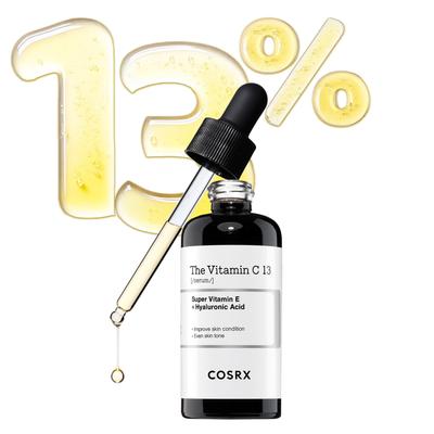 COSRX Vitamin C13 Sérum Vitamin C13 Sérum 20ml Vitamin C Pleťové mléko Vitamin E Kyselina hyaluronová Hydratace Čistý vitamin C Skutečný vitamin C Citlivá pokožka Lidský