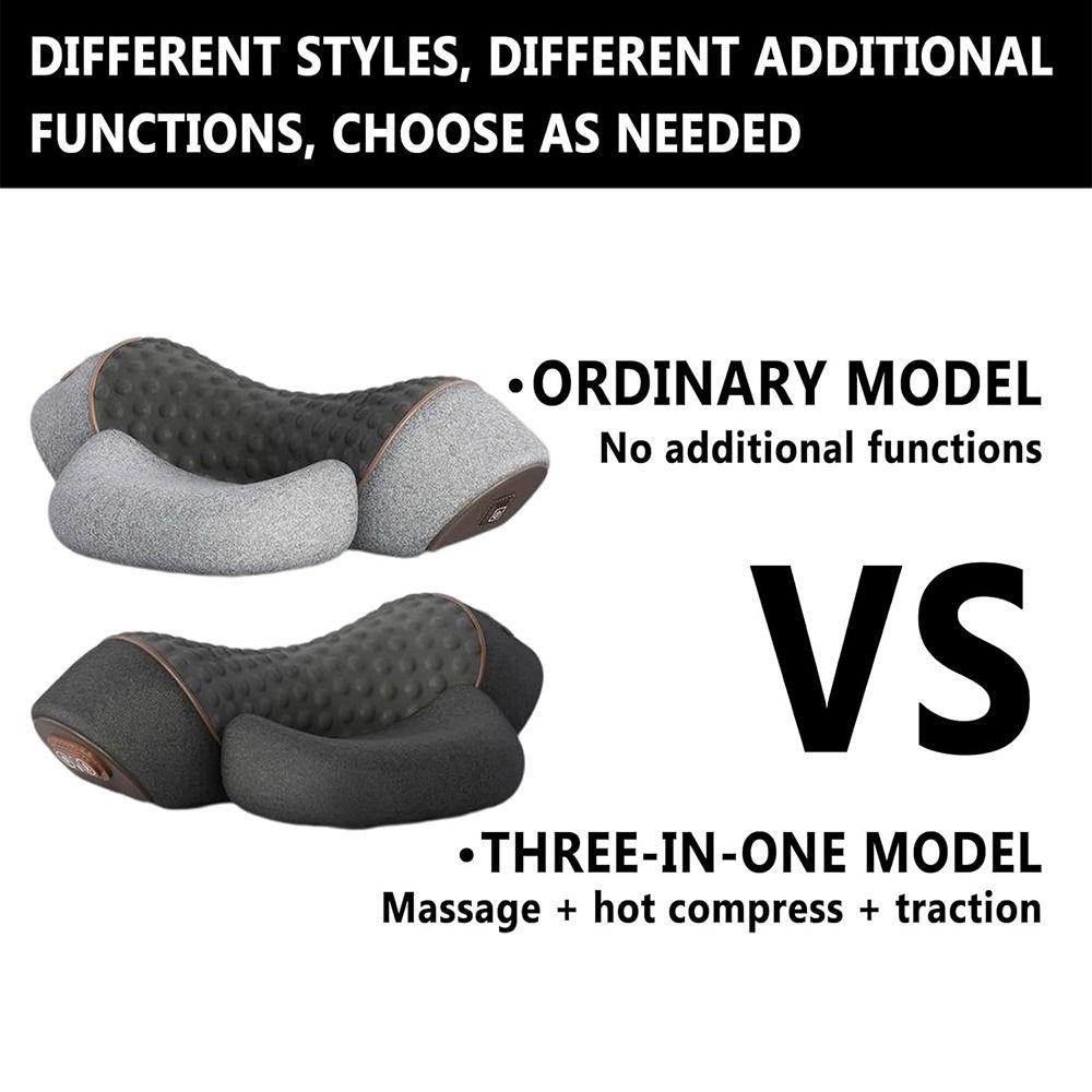 3-in-1 Neck Massage Pillow Memory Foam Neck Massager  for Neck Stretcher Massage Relaxer