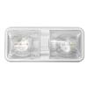 HWHongRV Double Dome RV LED Ceiling Light Fixture with ON/OFF Switch for Trailer Camper Boat