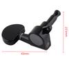 6pcs 40 / 41 Inch Folk Guitar Tuning Pegs 3R+3L All Closed Machine Heads Tuners Gold Black Optional