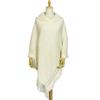 Women's Tassel Large Size Knitted Sweater With Hood And Imitation Cashmere Cape And Shawl