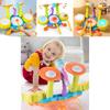Children Electric Light Drum Set With Visual And Auditory Features For Early Education Play