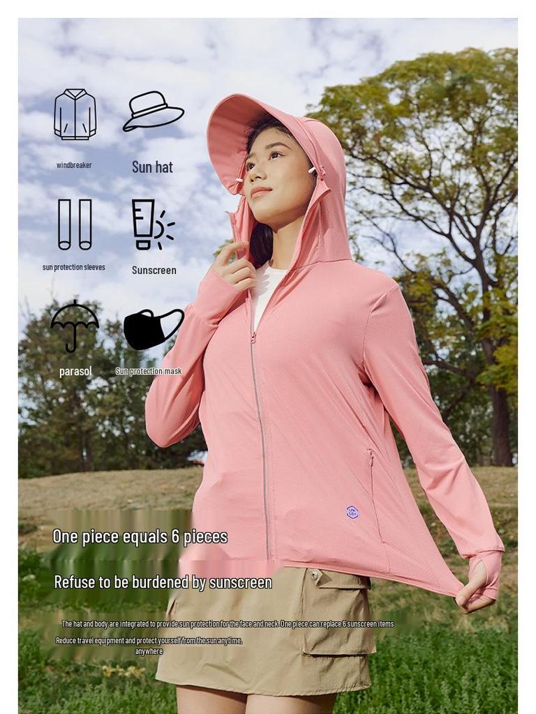 UPF50+ Ice Silk Quick-Dry Sun Protection Jacket - Breathable, Trendy, Thin Outdoor Summer Coat for Couples