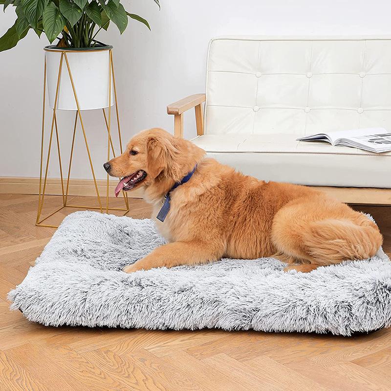 Plush Warm Dogs Sleeping Bed Mat Soft Fleece Pet Blanket Mat Detachable Cat Puppy Mat Cushion for Small Medium Large Dogs Bed
