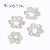 18K Gold Plated 5.5MM Beads Caps For Bracelets,Flower Caps For Jewelry Making,DIY Beading Accessories