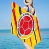 Asciugamano da Spiaggia in Microfibra della Federazione Calcistica Colombiana, Leggero e Asciugatura Rapida, per Viaggi Estivi, Essenziale da Spiaggia, Piscina