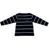 Polo Logo Bestickt Gestreift Locker Geschnitten Dreiviertelarm T-Shirt Damen Oberteile 211967400-001