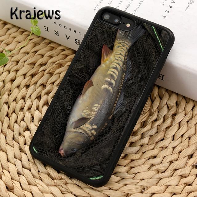 Krajews Fish Fishing Carp Funny Phone Case Cover For IPhone 18 17 Air 16 15 14 Plus 11 12 13 Pro Max Plus Coque Fundas
