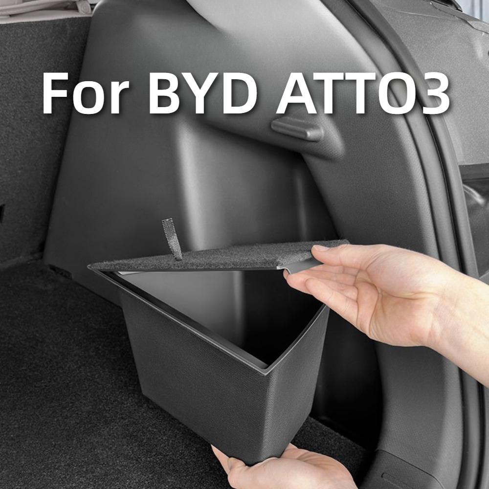 For BYD ATTO3 Intelligent Driving Version Specialized Trunk Storage Box Two Side Organizer Box Car Interior Modification