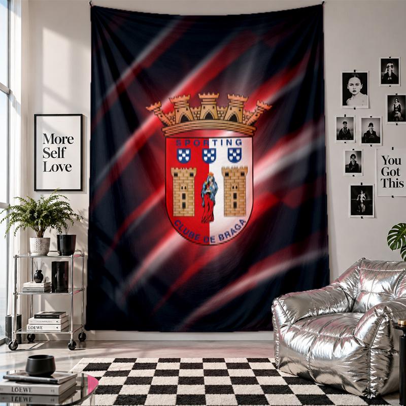 Braga FC Wall Tapestry Home Decor Wall Hanging Cloth for Bedroom Living Room Background