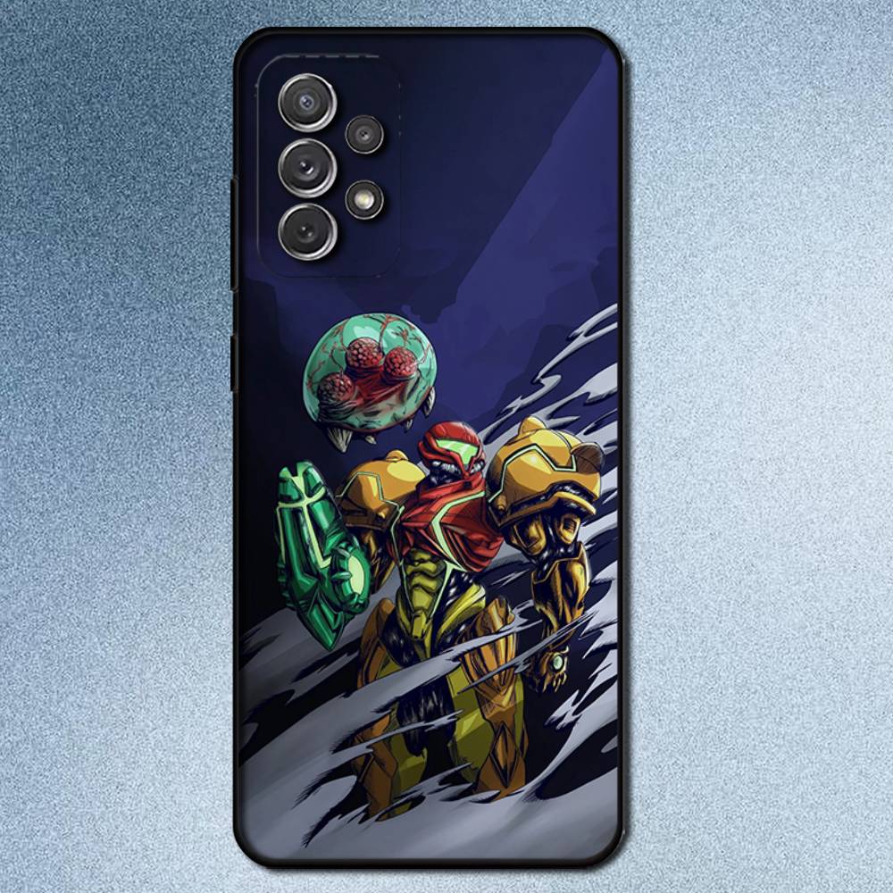 Game M-Metroid Phone Case For Samsung S25,S24,S21,S22,S23,S30,Ultra,S20,Plus,Fe,Lite,Note,10,9,5G Black Cover Samsung S22plus5G