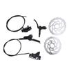 4 Piston Mountain Bike Hydraulic Disc Brake Kit Aluminum Alloy Bike Disc Brake Set with 160mm Rotors