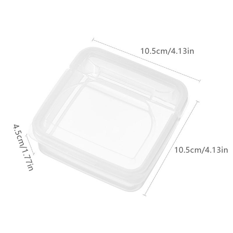 Transparent Butter Cheese Slice Storage Box Portable Refrigerator Fruit Vegetable Fresh Keeping Storage Box Preservation Box