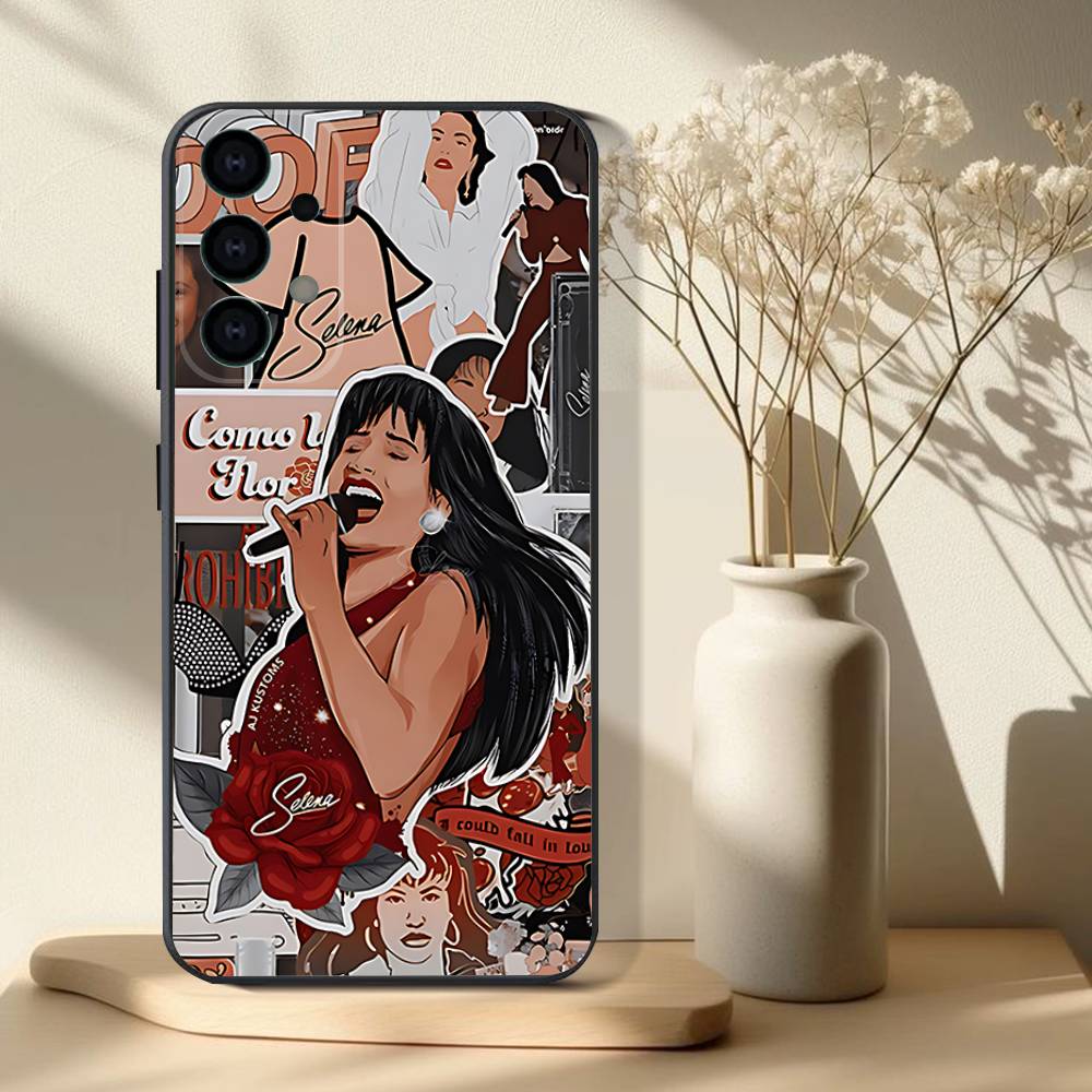 S-Selena Quintanilla Phone Case For Samsung S25,S24,S21,S22,S23,S30,Ultra,S20,Plus,Fe,Lite,Note,10,9,5G Black Cover