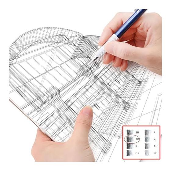 1000pcs Mechanical Pencil Lead Refills [0.5mm Diameter, 6cm Length] Bulk Replacement Pencils for Student Gift Box (2B 0.5mm 1000 Count) Smooth