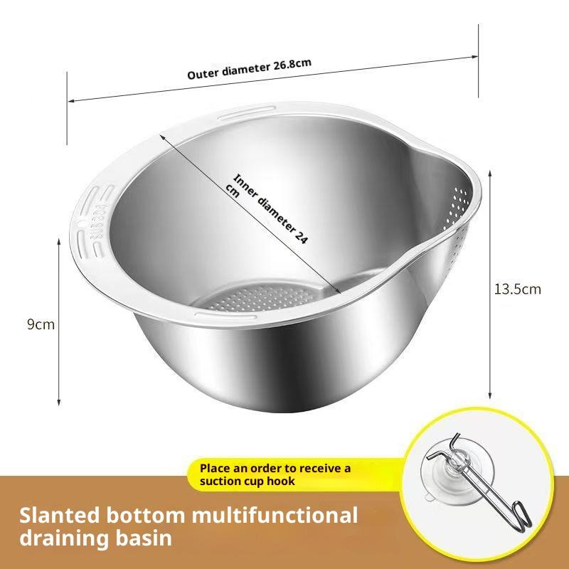 Rice Vegetable Washing Basket Rice Washer Strainer Bowl Strainer Fruit And Vegetable Strainer Drain Basket Kitchen Tools