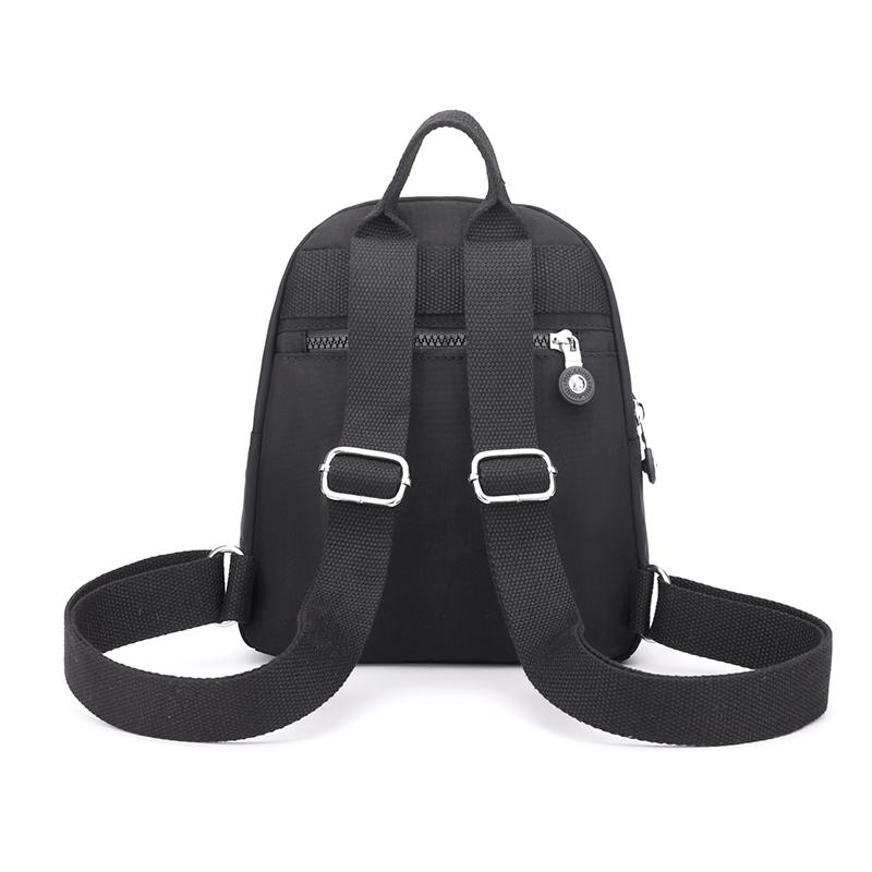 Women's Backpack Solid Color Schoolbag Nylon Travel Bag Shell Backpack