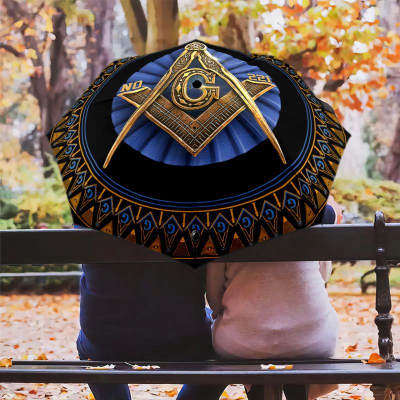 1PC Freemasonry Umbrella Portable Folding Umbrella Iron Frame Hole Bone Structure Outdoor Home Umbrella A7