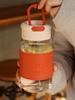 Portable High Aesthetic Glass Cup Heat Resistant Tea Brewing Cup Simple Design Student Water Bottle for Men And Women