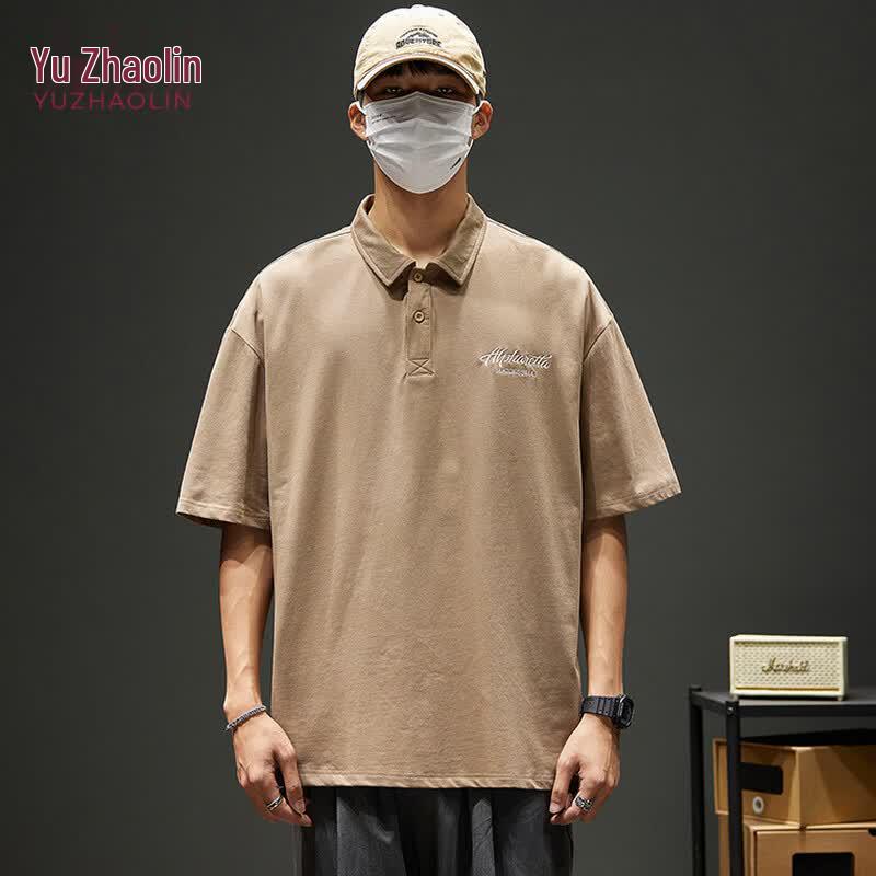 Yuzhaolin Men s Casual Short Sleeve Polo Shirt 2XL