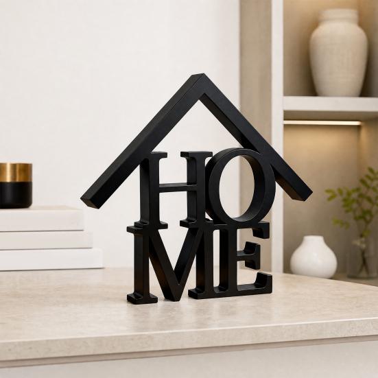 Letrero de Mesa para el Hogar Impreso en 3D, Letrero de Letras Moderno Independiente para el Hogar, Letrero Decorativo de Palabras para Mesa, Regalo de Inauguración para Casa Nueva