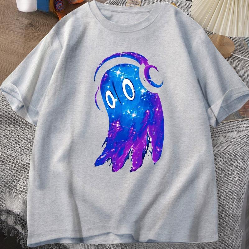 Undertale Napstablook Music Ghost T Shirt Casual Cotton Short Sleeve Unisex Sclothes O Neck Top Summer Graphic T Shirts Oversized