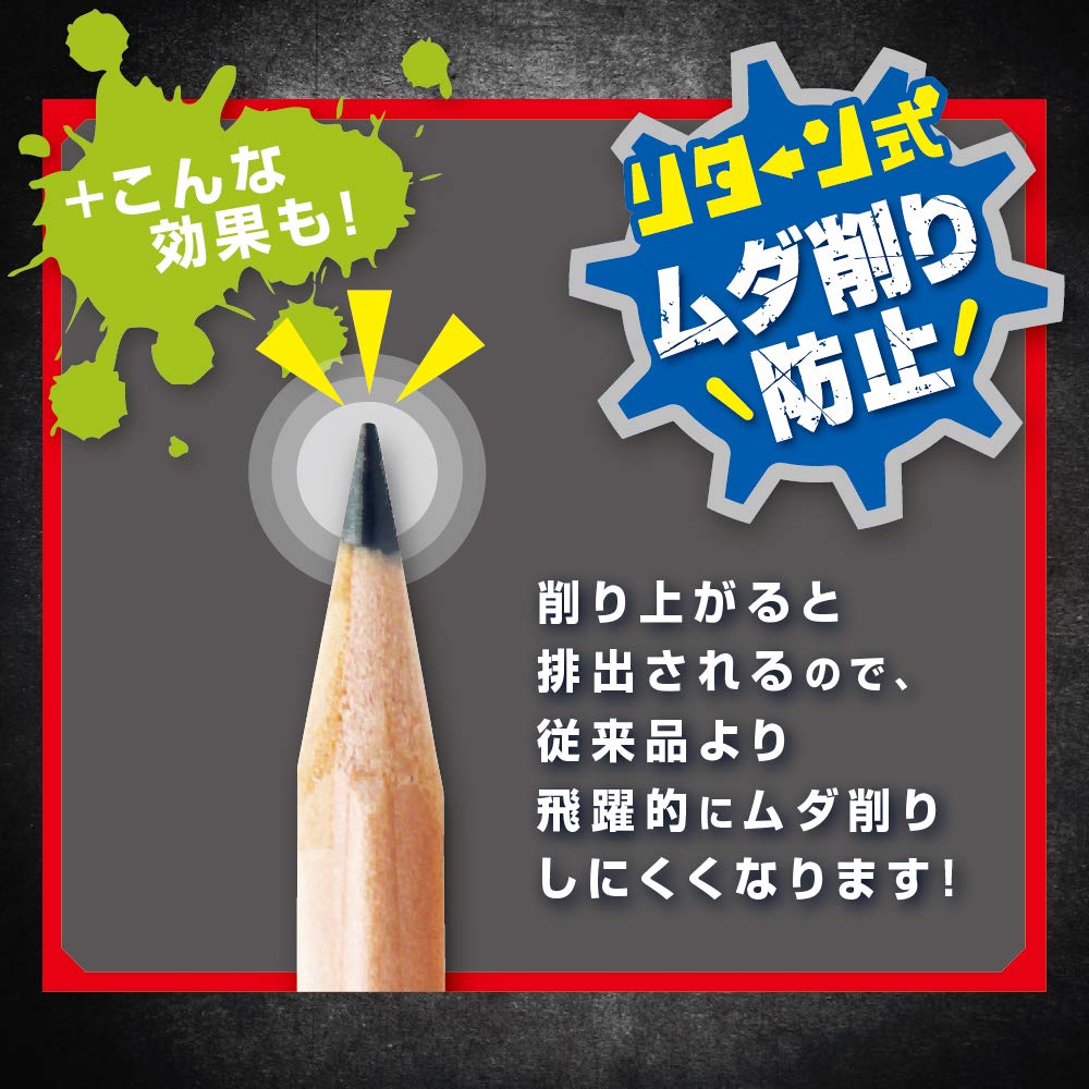 Sonic Toga Return Manual Pencil Clear Sharpener, Brave, Red, EK-1248-CR