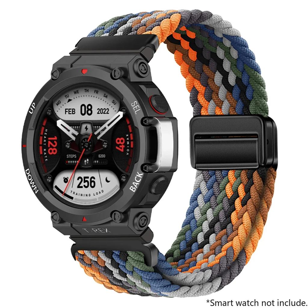 New Braided Loop Strap For Huami Amazfit T-Rex 2 3 Band Smart Watch Nylon Elastic Belts For Huami Amazfit T-Rex T RexPro Correa
