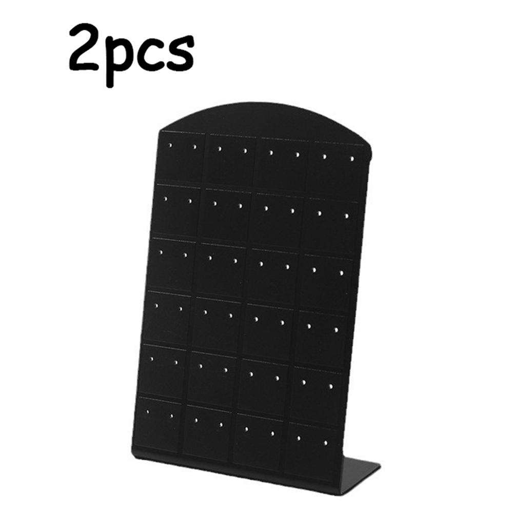 

2pcs Plastic Earring Badge Small Accessories Display Stand For Space-Saving Bathroom Room Vanity