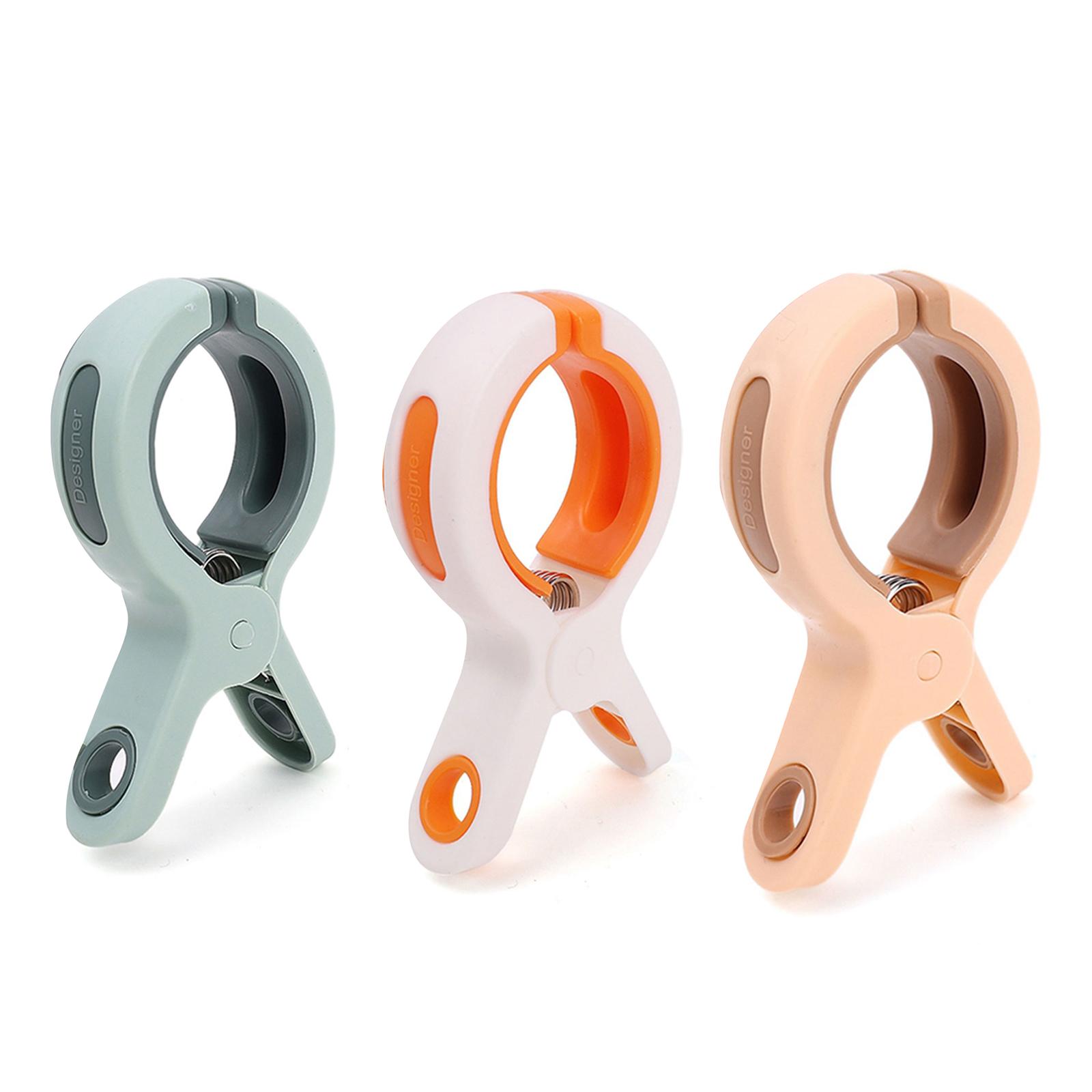 

3 Pcs Large Clips Towel Clips for Beach Loungers Strong Towel Clips Windproof Beach Towel Clips for Daily Laundry