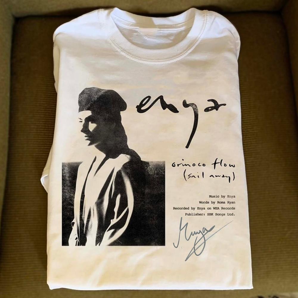 

Enya Orinoco Flow Sail Away Short Sleeve Unisex Tee Cotton Shirt Unisex T-Shirt XL