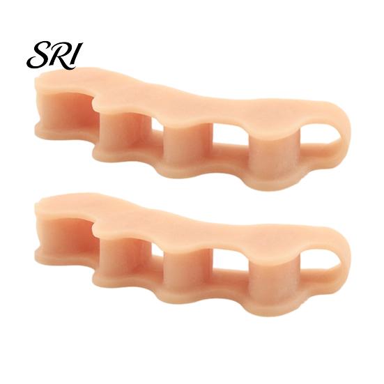 Foot Comfort Accessories 2Pcs Toe Separators for Overlapping Toes Soft Silicone Bunion Corrector Stretcher Men And Women Reusable Ergonomic