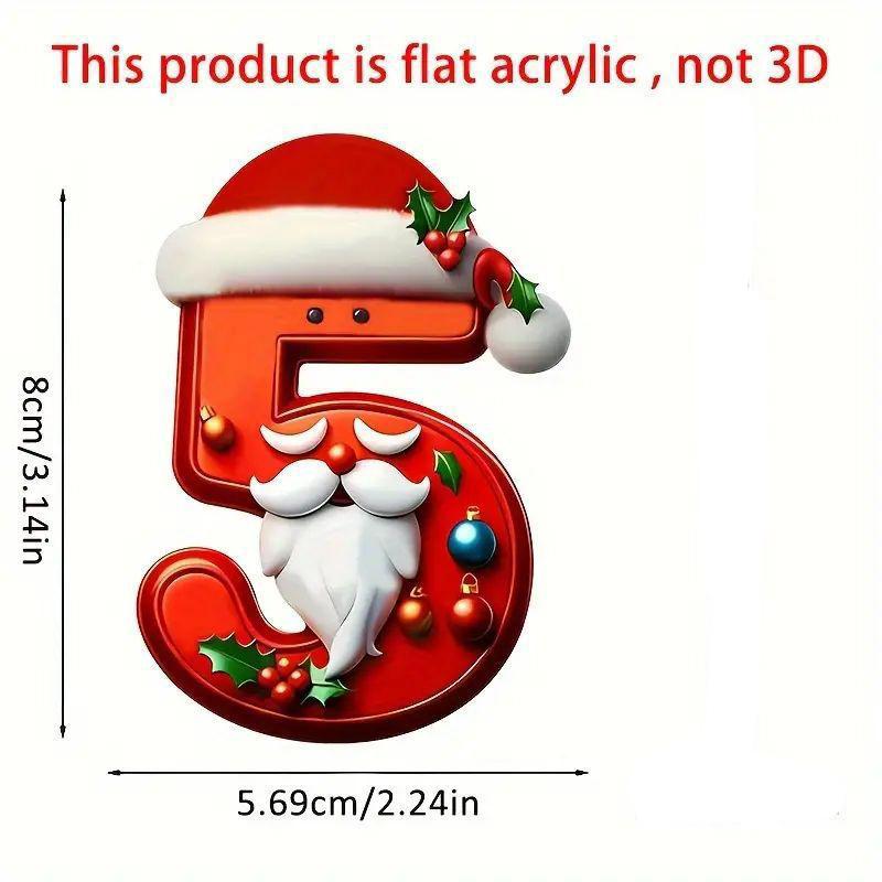 1 ks Digitální přívěsek Vánoční dekorace Vánoční stromek Závěsné ozdoby DIY Domácí nástěnná dekorace Nový rok Navidad Školní taška Příslušenství