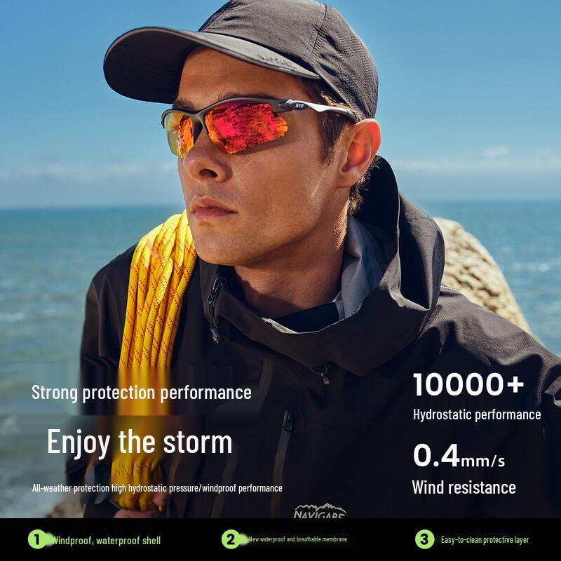 NVG·YOUNG Men's Short Waterproof Outdoor Jacket