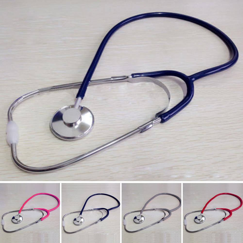 60cm Single EMT Headed Stethoscope Doctor Nurse Aid Vet Medical Monitor Tool