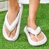 MAEDEF Flip Flops Damenschuhe Sommer Strandsandalen Rutschfest Herren Hausschuhe Paar Dicke Sohle Badezimmer Pantoletten Sandalen Herren Hausschuh