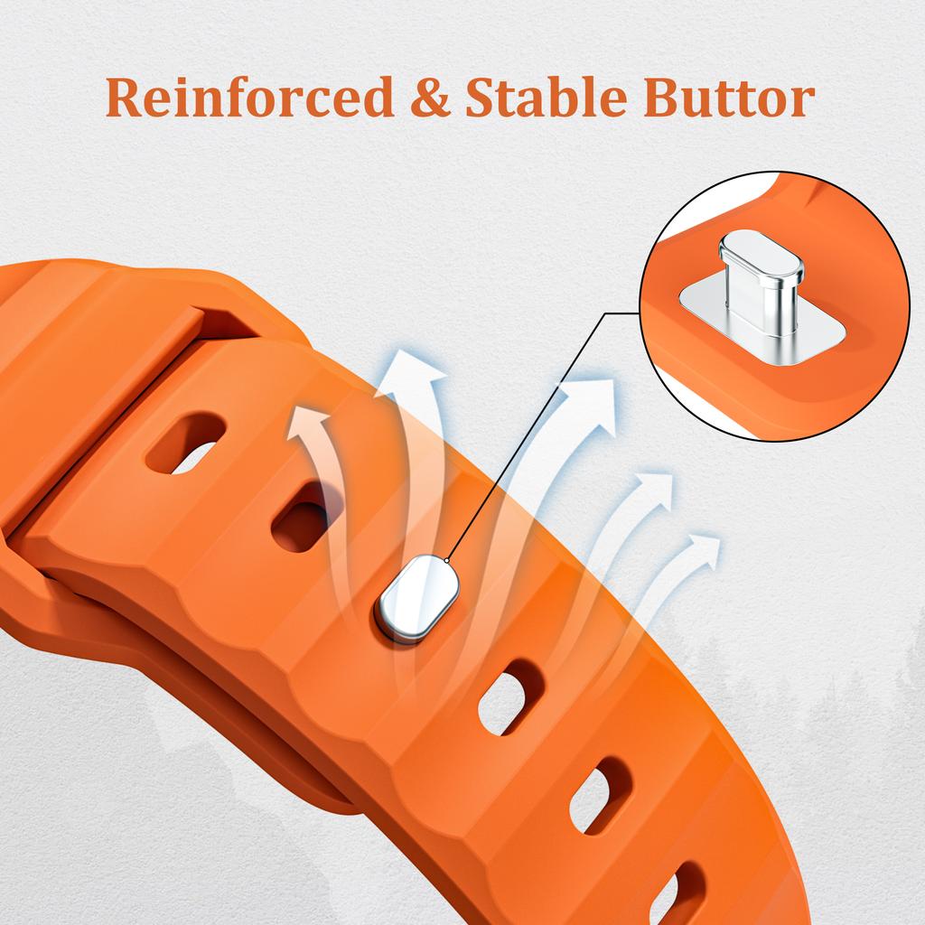Silicone Strap for Apple Watch Ultra 2 3 Band 49mm 45mm 44 Mm 42mm 46mm Accessories Correa Bracelet Iwatch 11 10 9 8 7 6 SE 5 4