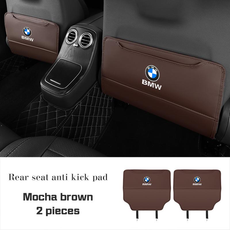 LKCW9 PU leather Car Seat Anti Kick Pad For BMW M M3 M4 M5 E46 E90 E92 F15 F20 F07 F40 F30 G30 G01 G02 G05 Protect Cover Storage Bag