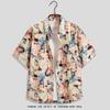 Men's Quick-Dry Floral Shirt and Shorts Couple Matching Beach Set