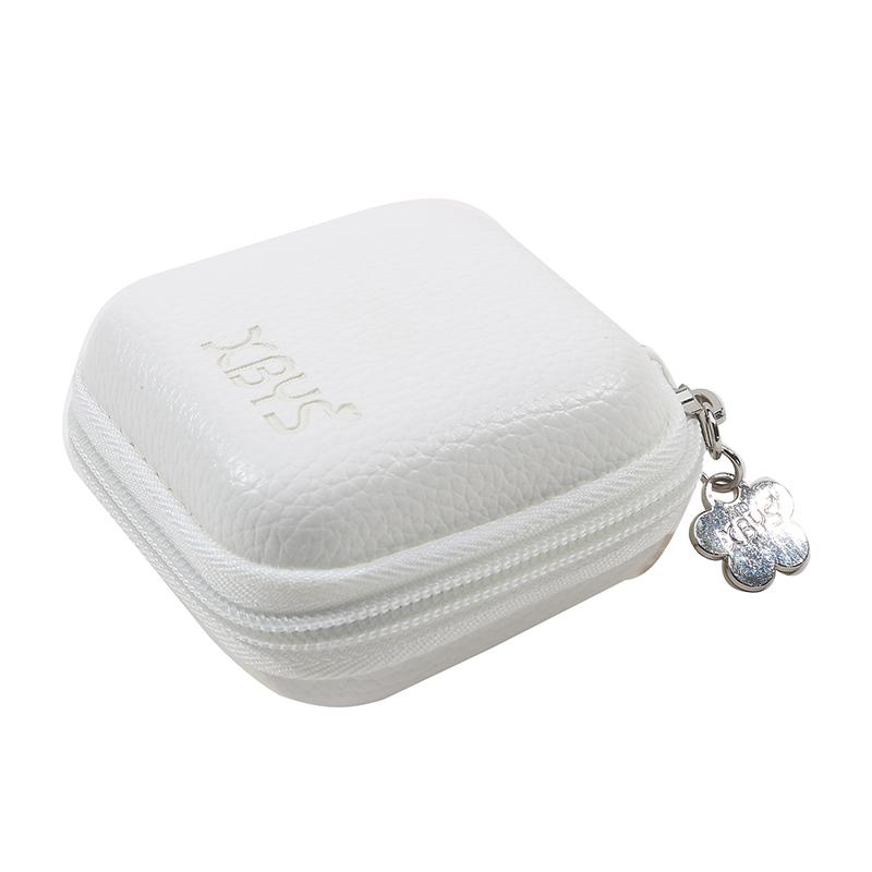 Portable Storage Case Mini Hard Shell Digital Gadgets Storage Bag Leather Earphone Charger Case Data Cable U Disk Organizer Case