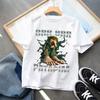 Italian Brainrot T-shirts for Children Anime Cartoon Cute Short Sleeved Shirt Boys Girls Summer Fashion Top Kids Clothes Gifts