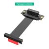 Double 90 Degree PCIe 5.0 Risers Cable with Fast speed 64Gb/s Bandwidth for Flexible GPU Networking Card Installation in 1U 2U Chassis