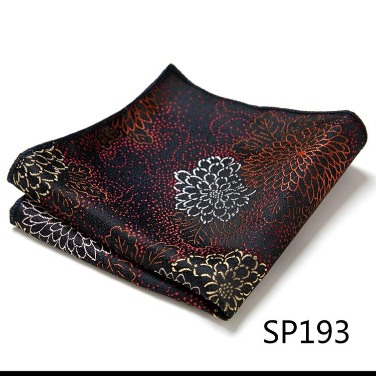 Guangzhou 1200-Pin High-Density Men'S Elegant Retro Business Suit Jacquard Pocket Towel Square Towel