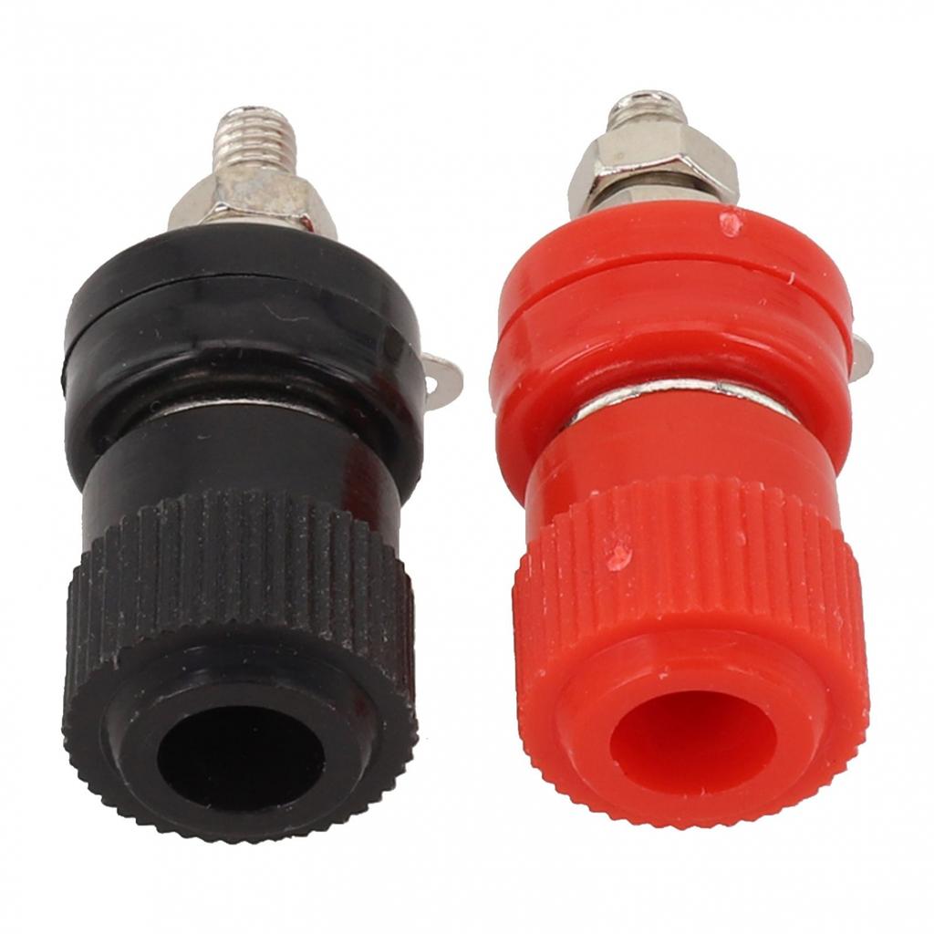 1Pair Red and Black Terminal Binding Post Connector Reliable Construction
