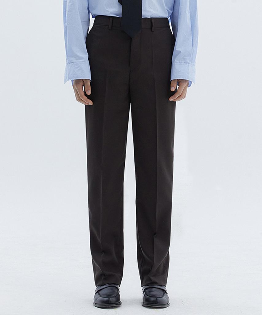 TRIP LE SENS Custom Formal Straight Slacks_Brown