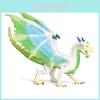 Ancient Mythical Animal Monster Ice Dragon Model With Movable Mouth For Kids Educational Playroom Decor