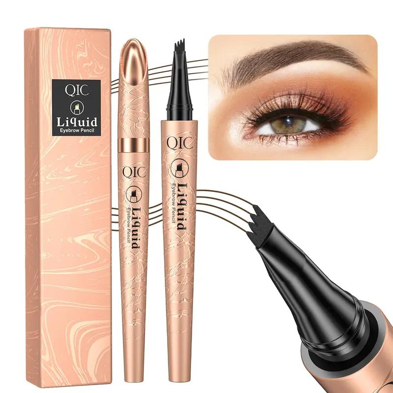Magic 4-Tip Eyebrow Pencil, Upgraded Long-Lasting, Waterproof, Microblading Eye brow Pencil, Eyebrow Tint, Brow Makeup Tool светло-коричневого