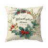 Christmas Birds Cushion Pillowcase Printed Polyester 45X45Cm Throw Pillowcover Decorative Sofa Cushion Pillowslip Home Decor